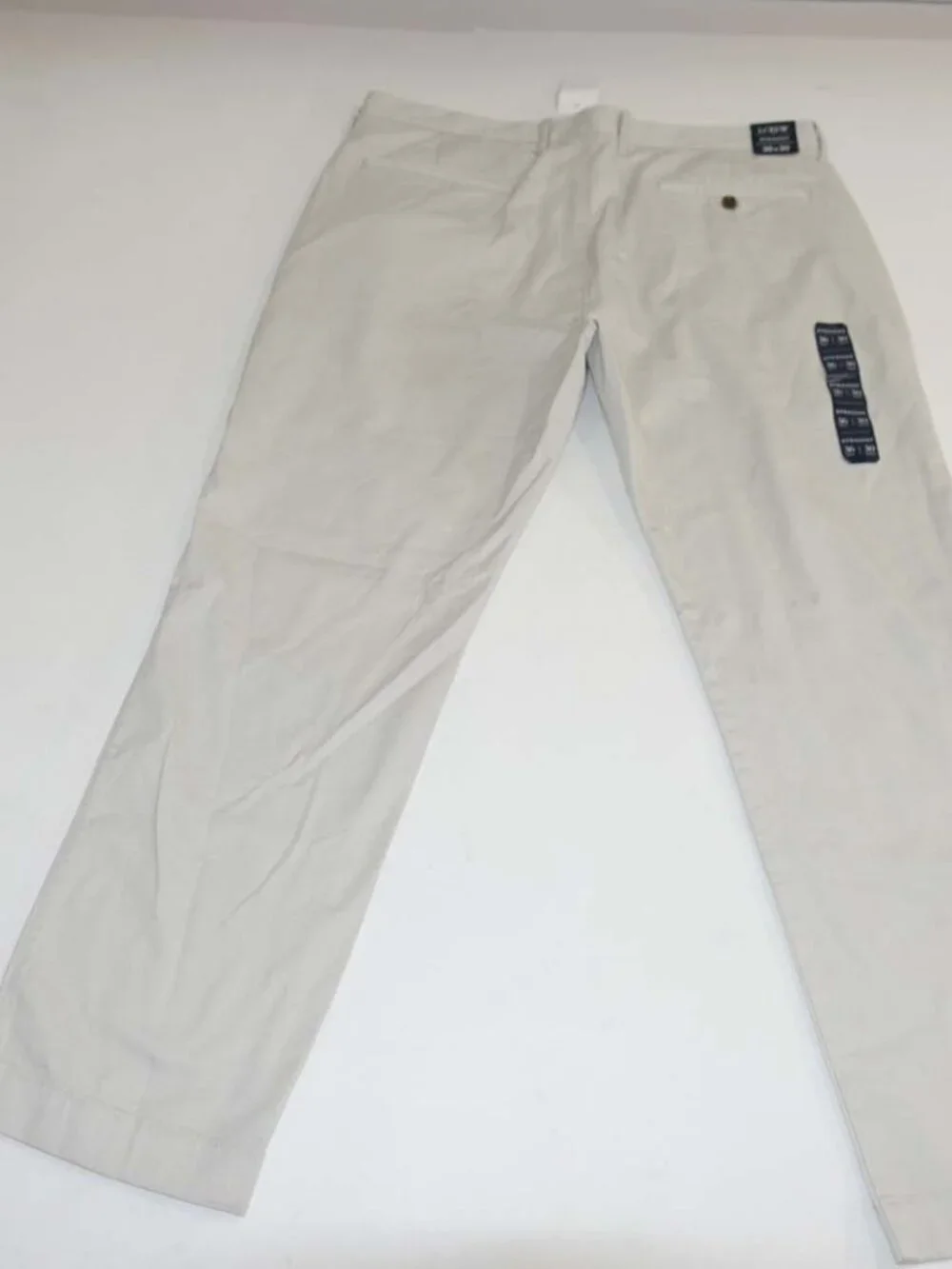 J. Crew Men's Straight Fit Flex Chino Pants 36 x 30 NWT Beige Cotton Style H3186